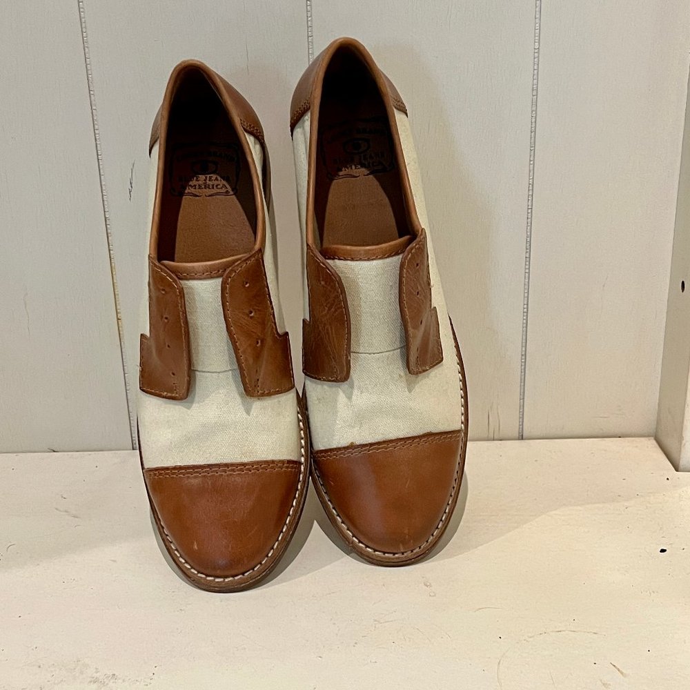 Lucky Brand Women's Flats Leather and Canvas Size 8M